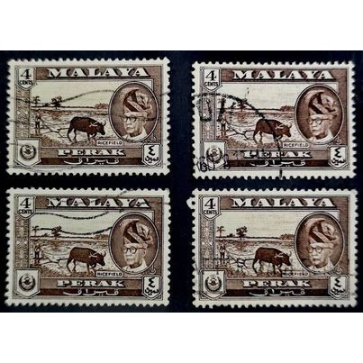 1957-62 Malaya Perak 4v 4c มือสอง