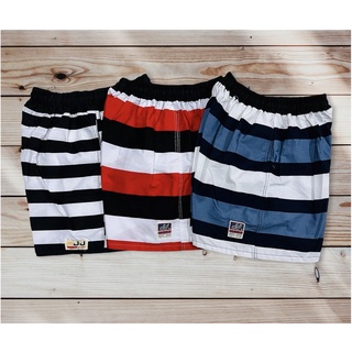 กางเกงเจเจ ขาสั้น M ลายริ้ว สั้นเหลือเข่า เนื้อผ้าคอตตอนอย่า…
