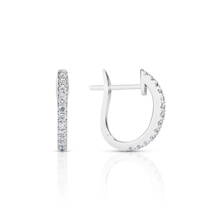 ต่างหูเพชร Classic U Hoop Earrings (EC114-EC115)