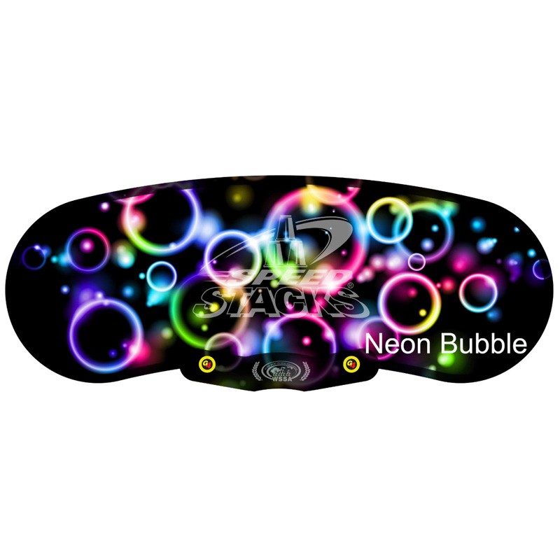 ORIGINAL WSSA Speed Stack Neon Bubble Mat Stack Fast Right Brain Sport Game XLnC