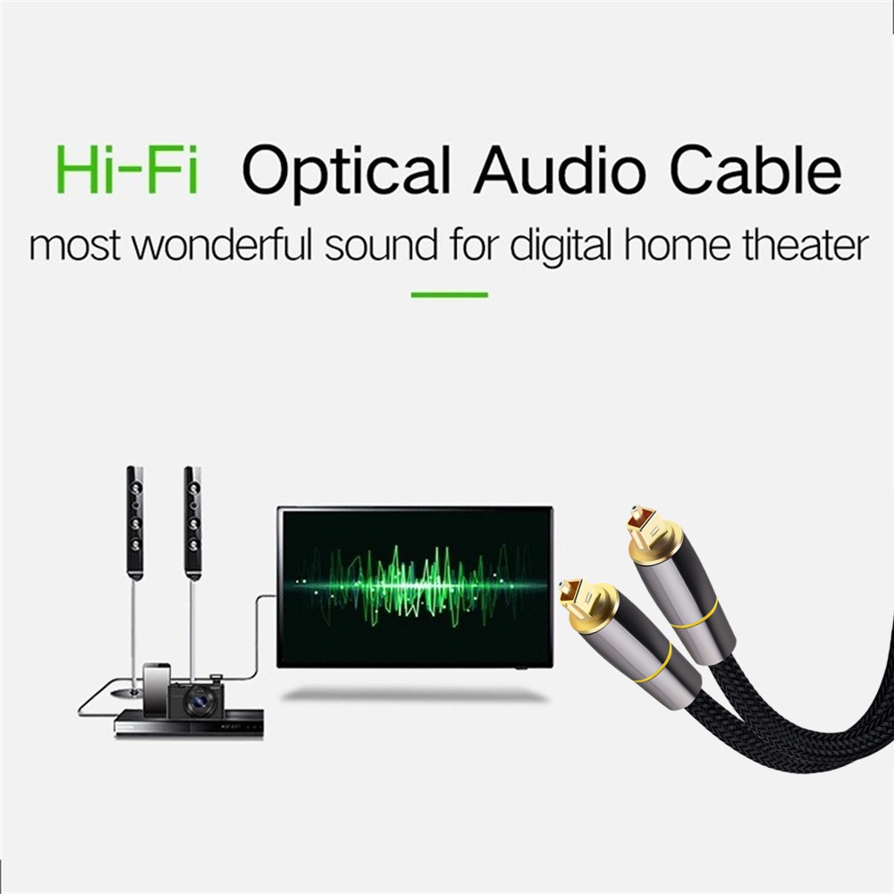 สายเคเบิ้ลเสียงดิจิตอล Toslink Optical Audio Cable สําหรับ Tv Box Ps4 Speaker Soundbar Amplifier Subwoofer 5 ม . 10 ม .