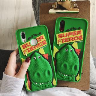 Huawei Y9s Y9 Prime 2019 Y9 2019 Honor 8X Nova 5T Nova 3 3i Nova 4 P20 P30 P40 Pro Mate 20 Pro Mate 20X Mate 30 Pro Cute 3D Cartoon Dinosaur Silicone Rubber Case Cover