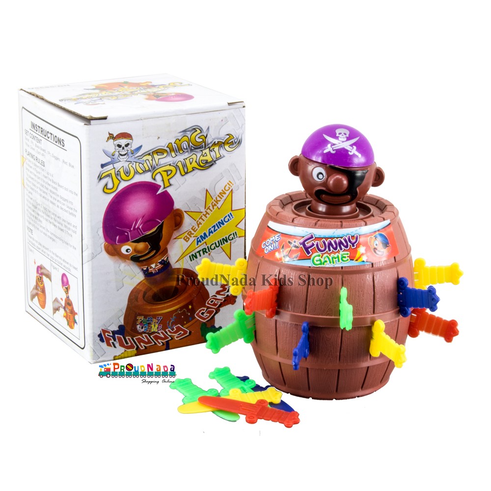 ProudNada Toys ของเล่นเด็กชุดถังเสียบโจรสลัด กล่องเล็ก JUMPING PIRATE NO.5858A