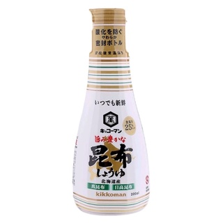 คิคโคแมน ซอสโชยุผสมสาหร่ายคอมบุ Kikkoman Kombu Shoyu Sauce 200ml