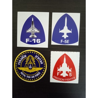 สติ๊กเกอร์ F5 F16 กองทัพอากาศ ทหารอากาศ สติ๊กเกอร์ติดรถยนต์ สติ๊กเกอร์ติดรถ สติ๊กเกอร์ทหารอากาศ ตรากองทัพอากาศ