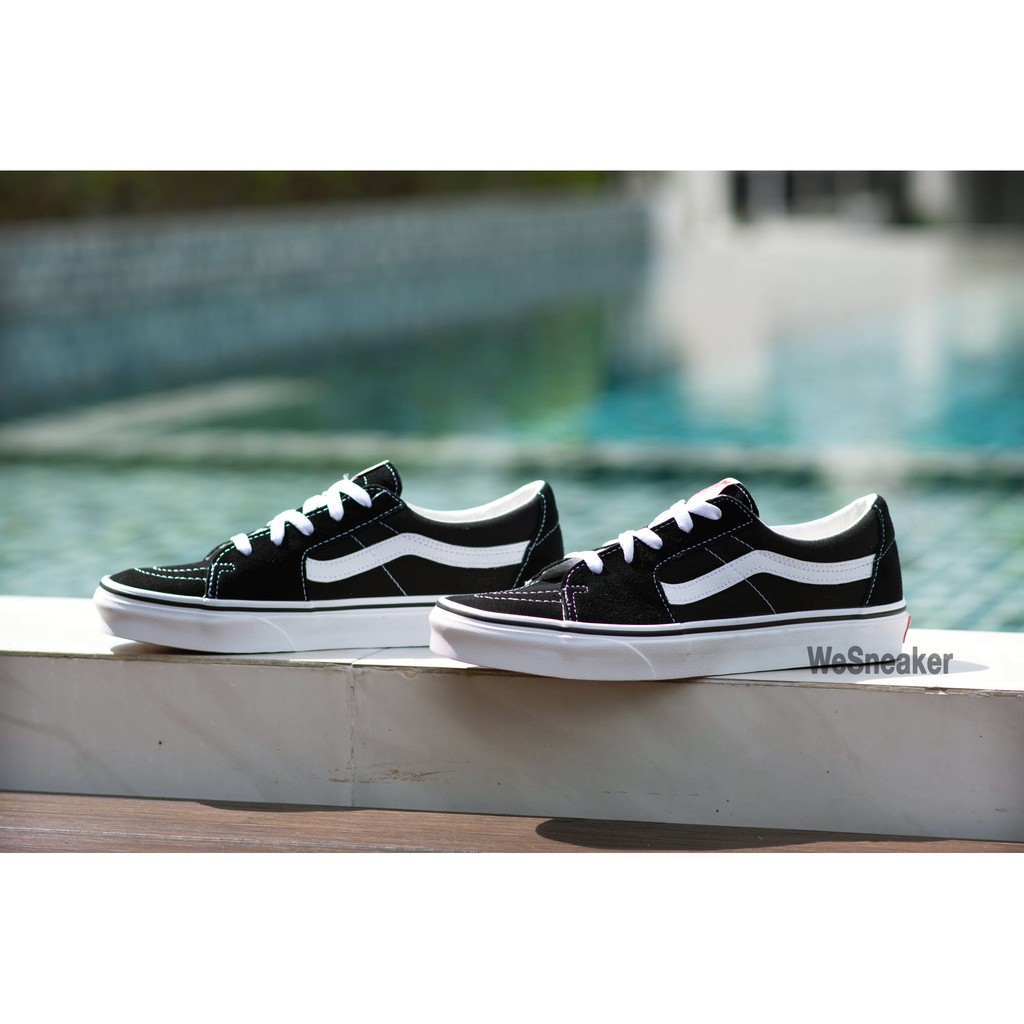 VANS SK8 (Low) - Black/True White รองเท้า VANS แท้ Authorized Dealer