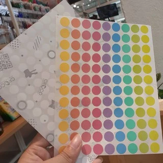 สติ๊กเกอร์พาสเทล Sticker Pastel (วงกลม) คละขนาดได้ ไม่มีขั้นต่ำ