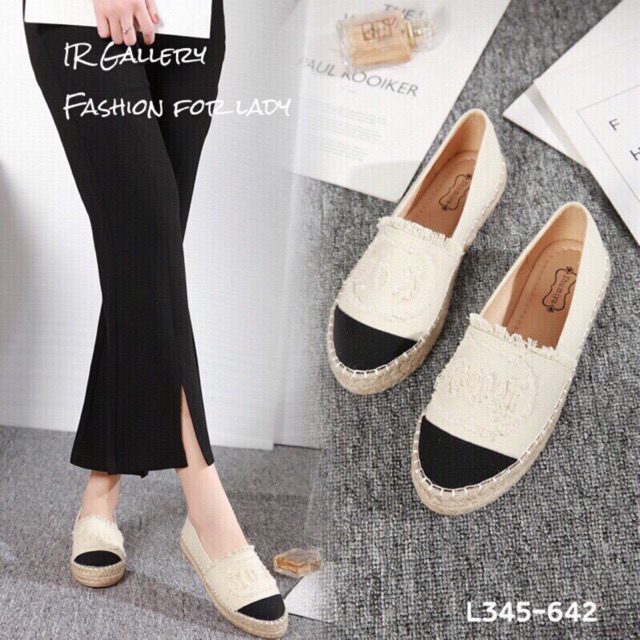 *ทักแชตก่อนสั่งเท้าปกติลด 1 ไซส์(เท้าอวบสั่งตรงไซส์*รองเท้าคัทชูผ้าแคนวาสเสริมส้น