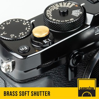 ปุ่ม Soft Shutter ทองเหลือง แท้ แบบนูน ( Brass Soft Release Shutter Button / ปุ่มชัตเตอร์ )