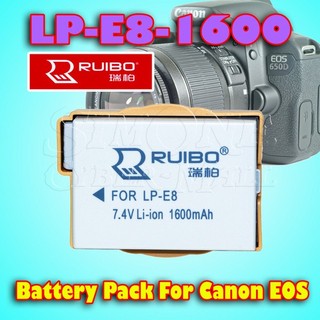 Ruibo LP-E8-1600 Lithium Battery