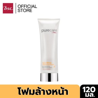 PURE CARE NANO ACTIVE WHITE CLEANSING FOAM โฟมทำความสะอาดผิว พร้อมปกป้องผิวสวยสดใสนุ่ม ชุ่มชื่น กระจ่างใส