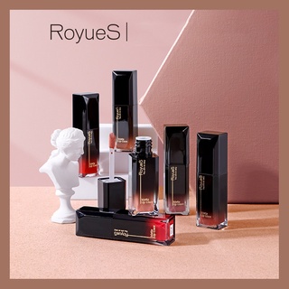 Royues Matte ลิปสติกเคลือบริมฝีปากไม่จางง่ายต่อการจางหาย