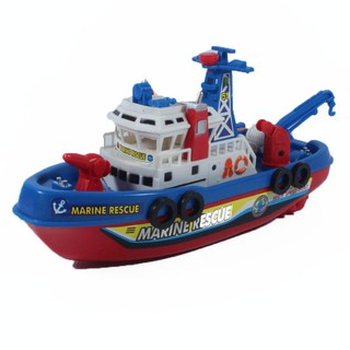 MKTOYS เรือของเล่น เรือใส่ถ่าน เรือกู้ภัยพ่นน้ำ หรือ เรือสปีดโบร์ท  ของเล่นในอ่างน้ำ 0619B