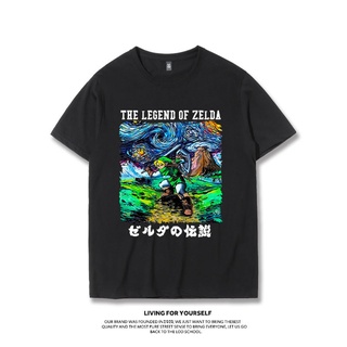 ขายดี!The Legend of Zelda เสื้อยืด Link อะนิเมะญี่ปุ่นเกมอุปกรณ์ต่อพ่วง Mario ins Tide ยี่ห้อ Joint แขนสั้น MenS-5XL