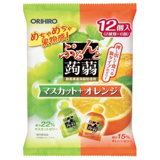 ORIHIRO Konjac Jelly Pouch Muscat + Orange / Confectionery / ส่งตรงจากญี่ปุ่น
