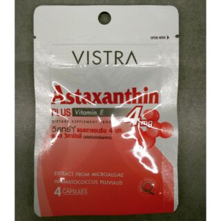 VISTRA ASTAXANTHIN 4 mg. (plus vitamine)