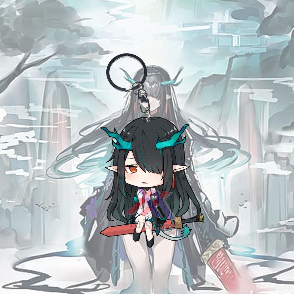 GANTUNGAN Arknights พวงกุญแจ Dusk - พวงกุญแจ - พวงกุญแจ - อะนิเมะ - เกม - AK