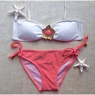 Cute ♡ Broach Bandeau Bikini