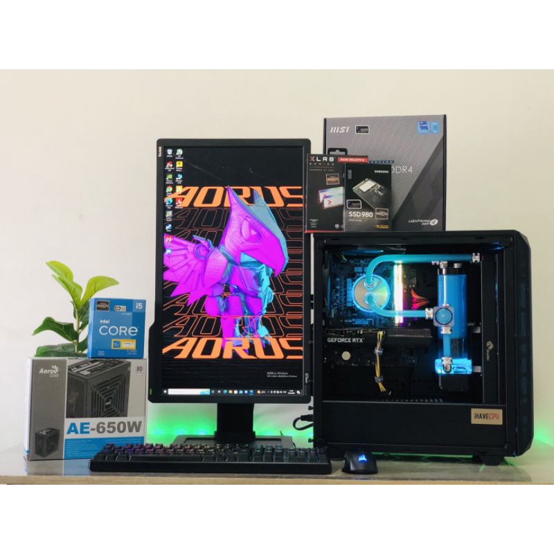 คอมมือสอง จากihave cpu CPUi5-12400f RTX3060 12GB RAM16GB BUS3600 M.2 NVME500GB ชุดน้ำเปิด3ตอน ประกัน