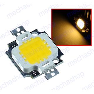 27-34V ชิป LED 10W คุณภาพสูง Epistar High Power Epistar COB LED Chip 90-110LM/W แสงสีขาวอมเหลือง 3000-3200K