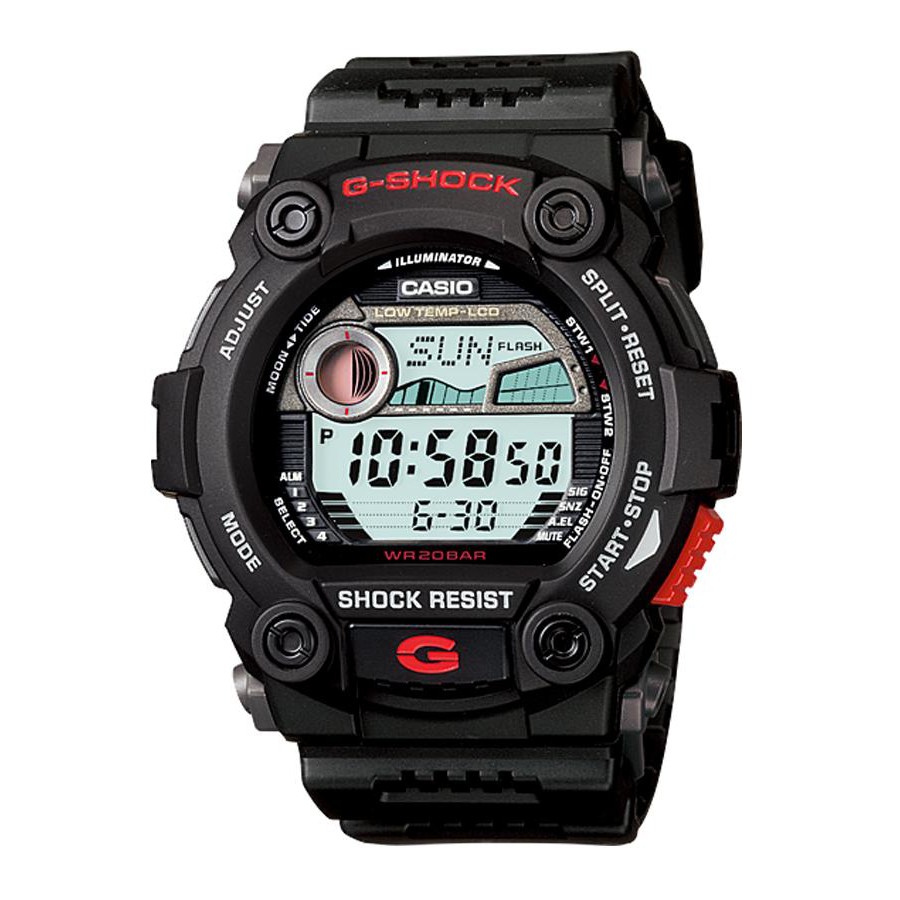 Casio G-Shock นาฬิกาข้อมือผู้ชาย สายเรซิ่น รุ่น G-7900,G-7900-1 - สีดำ