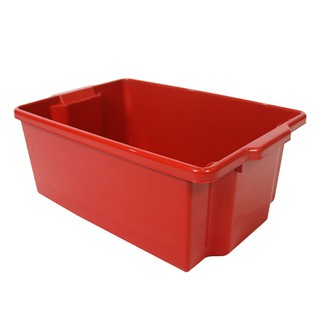 KASSA HOME ลังทึบทรงสูง รุ่น 8336 ขนาด 67 x 44 x 26 ซม. สีแดง KASSA HOME Tall Solid Crate 8336 Size 67 x 44 x 26 CM. Red