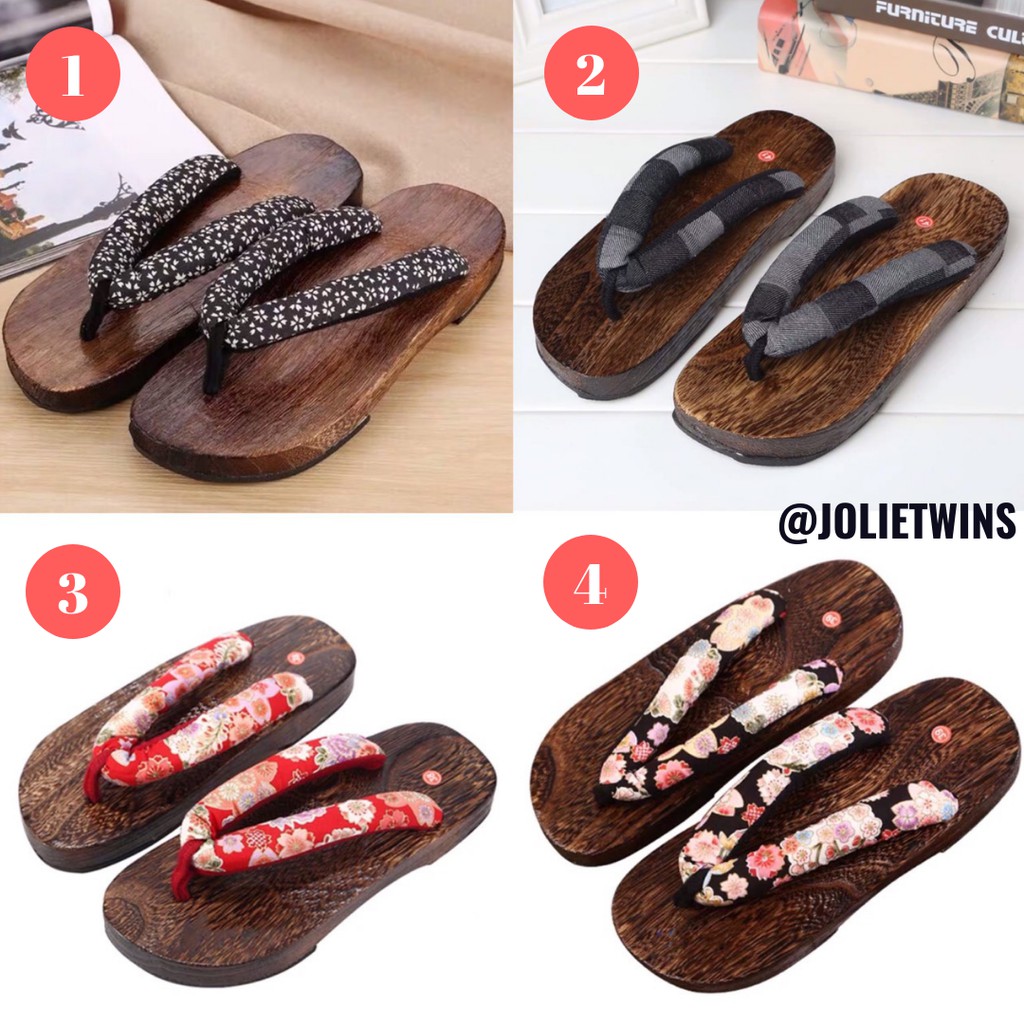PP เกี๊ยะไม้ รองเท้าญี่ปุ่น รองเท้าเกี๊ยะ Geta shoes japanese shoes jolietwins