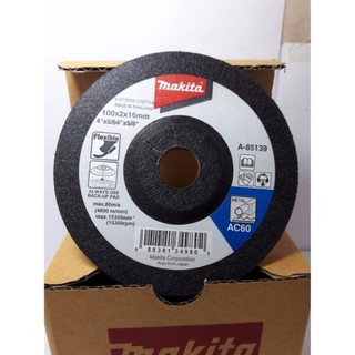 ใบเจียรหลังอ่่อน ขนาด 4น้ว หนา2มิล ยี่ห้อ makita (A-85139) 20EA