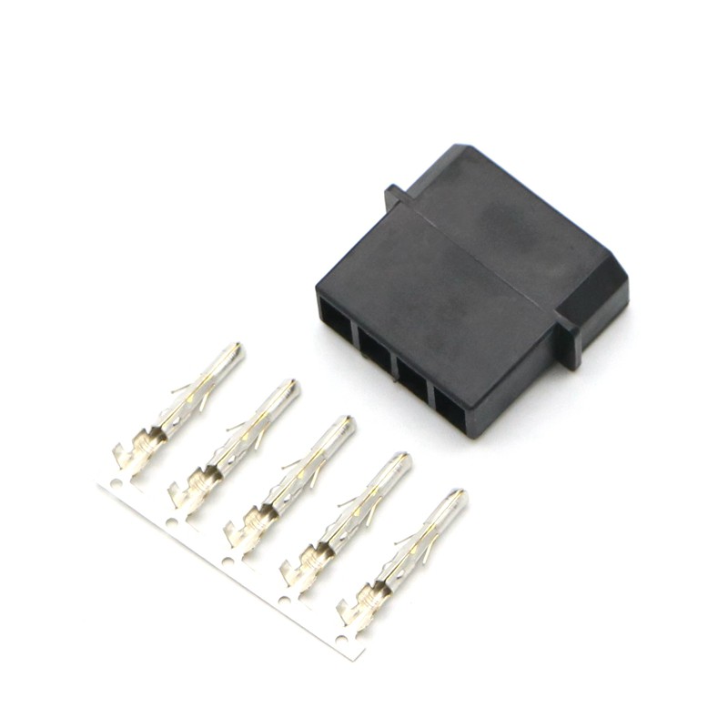 IDE Molex 4Pin ขั้วต่อชาย/หญิงพร้อม Terminal Pins สําหรับ PC DIY