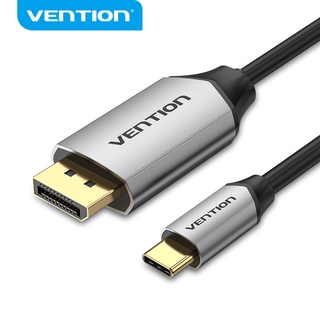 VENTION อะแดปเตอร์ Usb C To Dp สายเคเบิ้ล Type C 4K 60Hz Uhd สําหรับโทรศัพท์มือถือ Samsung Note10 แล็ปท็อป Dp CGZ