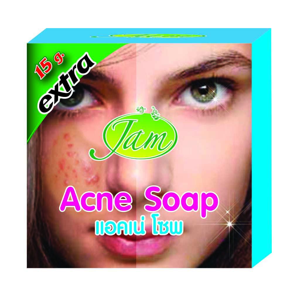 แอคเน่ โซพ/JAM ACNE SOAP 65 กรัม รหัสสินค้า J045 Shopee Thailand
