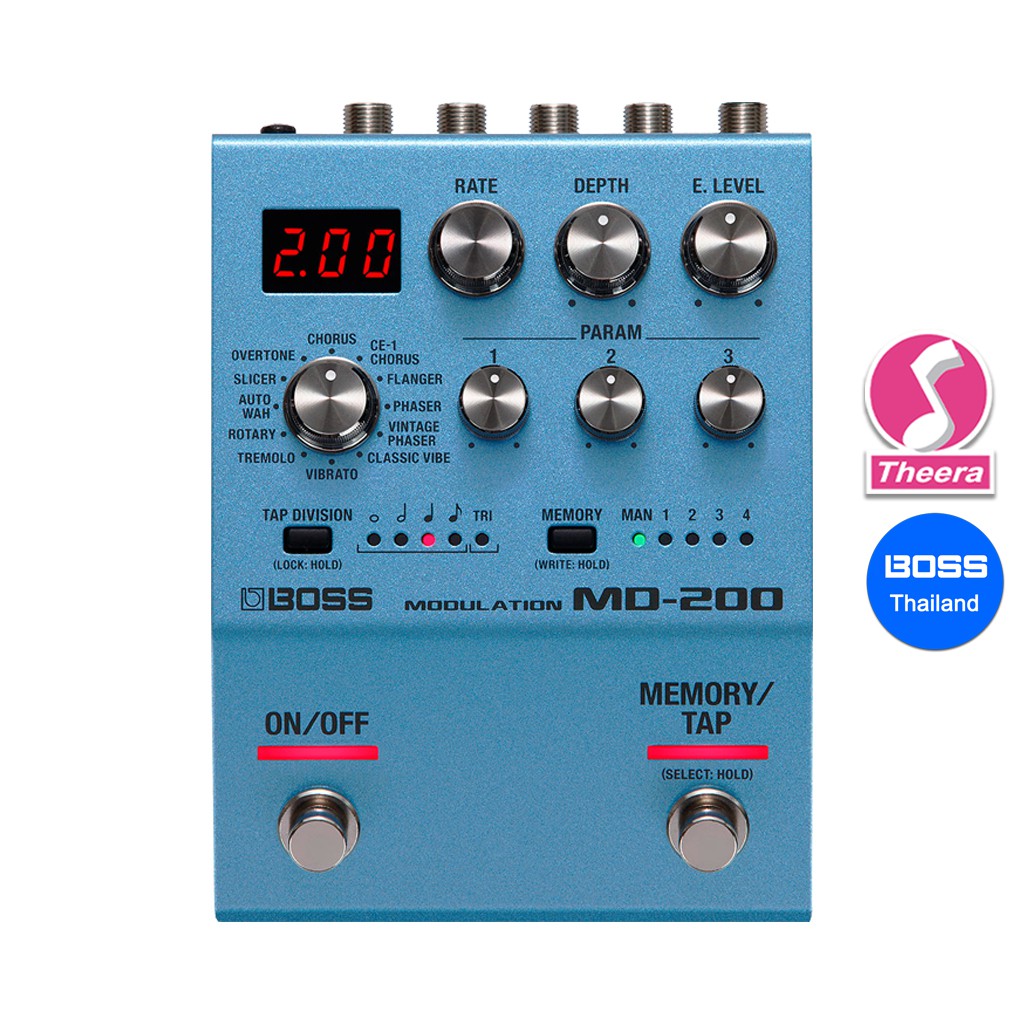 BOSS MD-200 MODULATION เอฟเฟ็กต์กีตาร์ BOSS EFFECT MD200 รับประกันจากศูนย์ตัวแทนประเทศไทย
