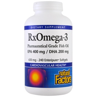 💥pre order💥🇺🇸 Natural Factors Rx Omega-3, 120 Enteripure Softgels