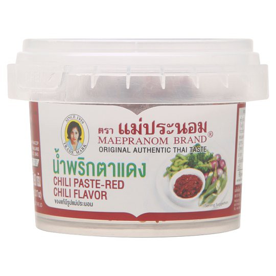 ถูกที่สุด✅  แม่ประนอม น้ำพริกตาแดง 90กรัม Mae Pranom Ta Daeng Chili Paste 90 grams