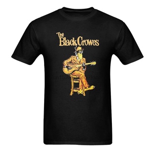 เสื้อยืด พิมพ์ลาย The Black Crowes Usa ขนาดใหญ่ สีดํา