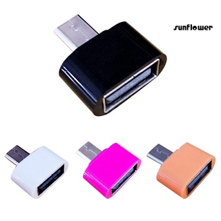 อะแดปเตอร์เชื่อมต่อ Micro เป็น USB 2.0 OTG ขนาดเล็ก สําหรับโทรศัพท์มือถือ Android RXXF