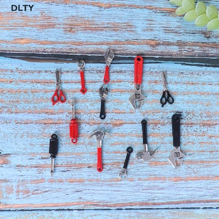 DL 6 Pcs/Set Dollhouse Mini Repair Kits Accessories Hammer Wrench Furniture Toys TY