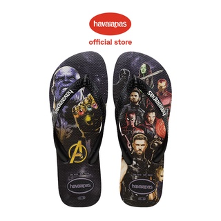 Havaianas รองเท้าแตะ ลาย Marvel สีดํา สําหรับเด็ก