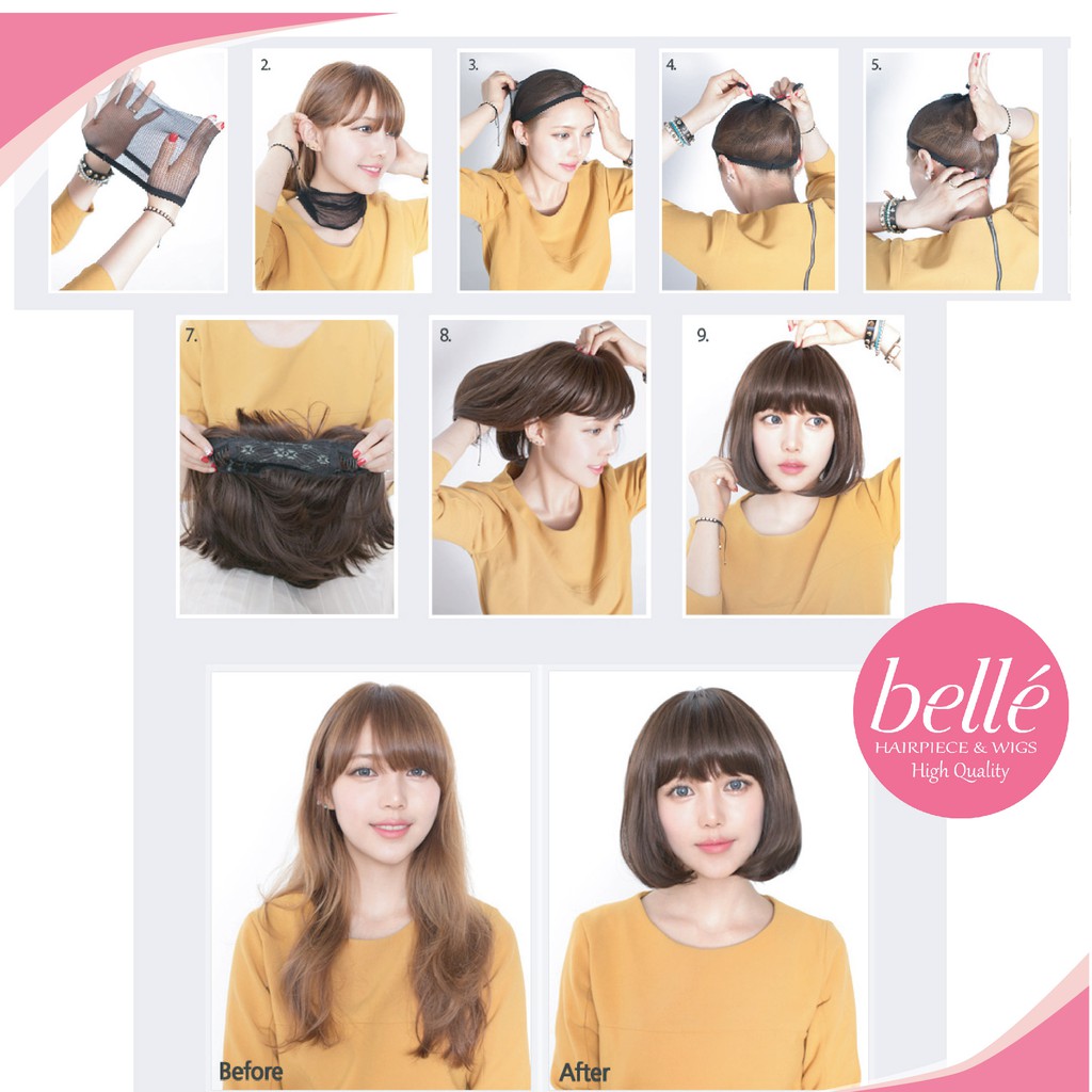 ลดล้างสต๊อก   BELLE วิกผม ลอนวอลลุ่ม สีเทาหม่น ชมพูหม่น 60cm สไตล์เกาหลี (พร้อมส่ง) อินเทรนด์สุดๆ แถม net ฟรี จำนวนจำกัด