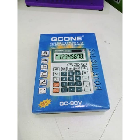 เครื่องคิดเลข 8 หลัก QCONE QC-80V