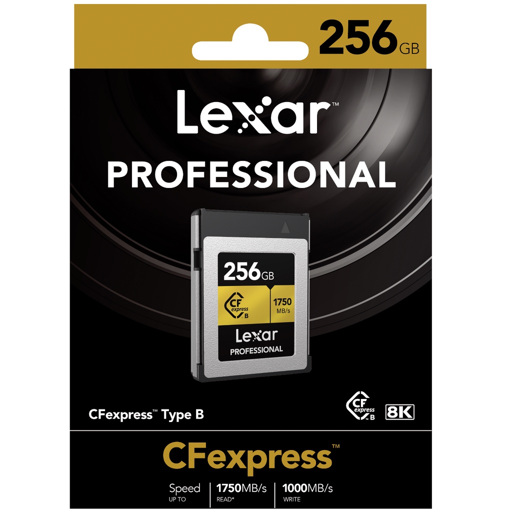 Lexar 256GB Professional CFexpress Type-B Gold