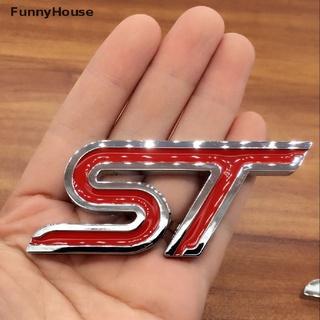 [FunnyHouse] ใหม่ สติกเกอร์โลโก้ ST 3D สําหรับติดตกแต่งรถยนต์