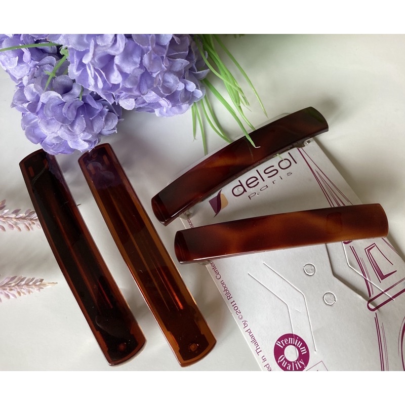 กิ๊บสปริงสัญชาติฝรั่งเศส🇫🇷 แบรนด์ Delsol ของแท้ คุณภาพเยี่ยม เรียบ หรู ดูดี ทนทาน Made in France