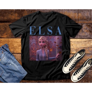 เสื้อยืดโอเวอร์ไซส์เสื้อยืด พิมพ์ลายการ์ตูน Elsa Frozen Disney Homage สุดเท่ เหมาะกับของขวัญวันเกิด สําหรับผู้ชาย220336S