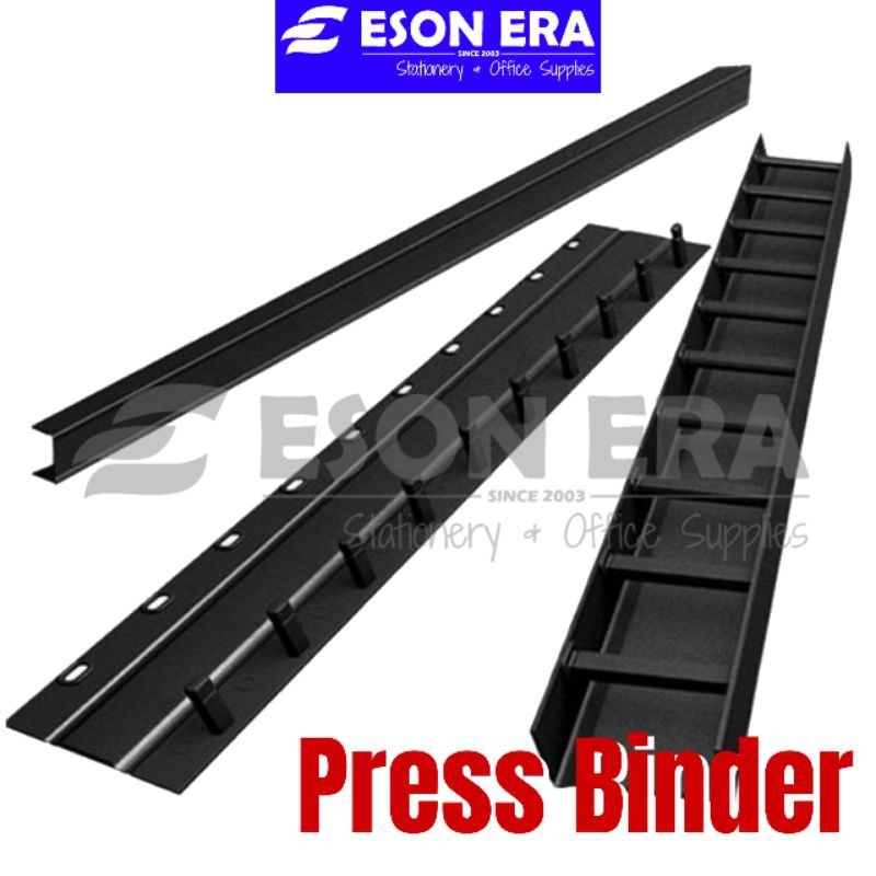 Press Binder (1 ชิ้น) Lock Binder / Binding Strip / Press Binding Comb / Binding Strip สีดํา