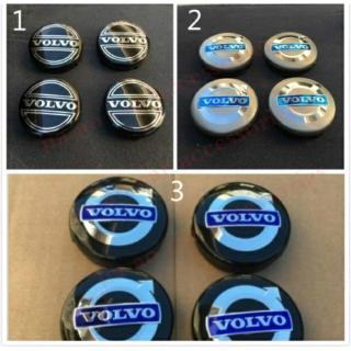 ใหม่ VOLVO ฝาครอบดุมล้อ สีเทา 64 มม. 4 ชิ้น