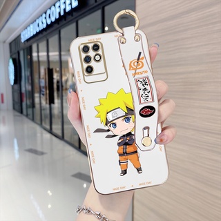 เคสโทรศัพท์มือถือแบบนิ่ม TPU ลายการ์ตูนนารูโตะ Uzumaki พร้อมสายรัดข้อมือ หรูหรา สําหรับ Infinix Note 10 Pro NFC Note 11 Pro 11s Zero X Pro Zero X Neo