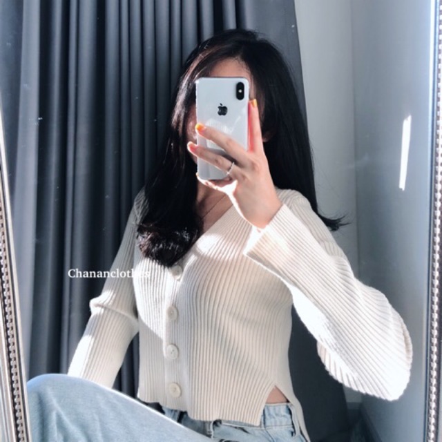 Onnie topcoat เสื้อคลุมไหมพรมผ้าร่อง ผ้าหนา