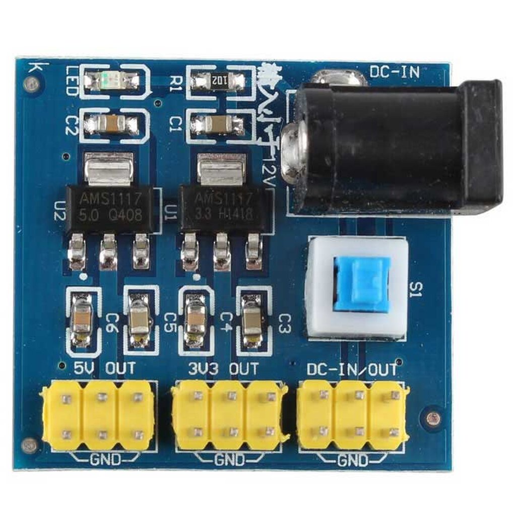 DC-DC Multi-Output 12V to 3.3V / 5V / 12V Buck Step Down Power Supply Module For Arduino