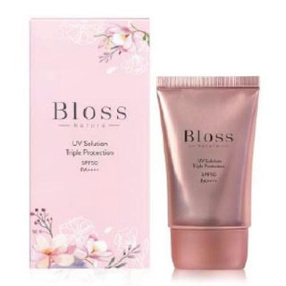 Bloss Natura UV Solution Triple Protection SPF 50PA++ บลอสส์ ยูวี โซลูชั่น ครีมกันแดด 35ml.